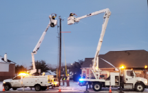 Winter Update News - trucks and lineworkers